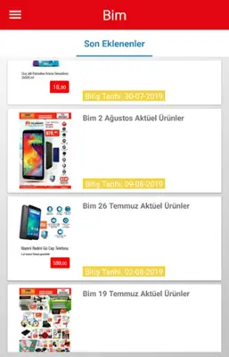 Bim Aktuel Ürünler android App screenshot 2